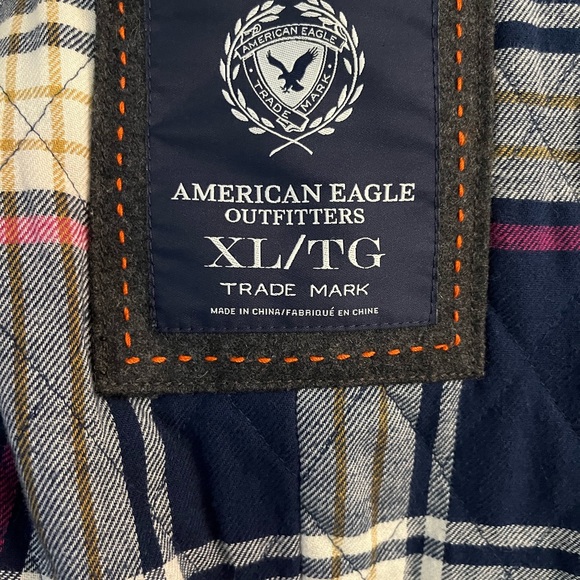 AMERICAN EAGLE wool blend pea coat size XL - Picture 4 of 4